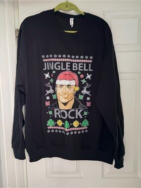 Men's Black Holiday Sweater Jingle Bell Rock Size XL NWOT
